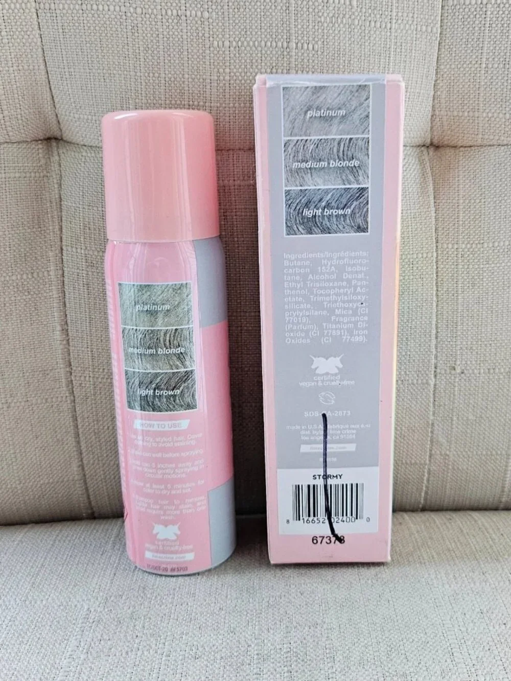 Lime Crime Unicorn Hair Rainbow Mist Temporary Color Spray Stormy 2.5 fl oz New